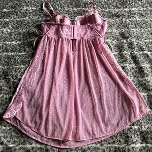 Victoria's Secret Pink Lace Babydoll Top